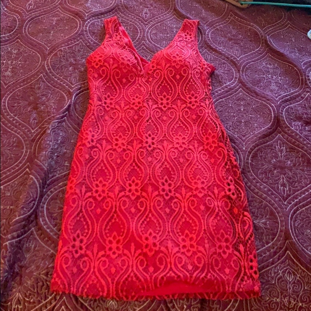 Lace Little Red Dress